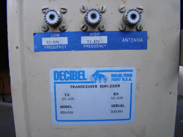DB4030 Connectors and Label
